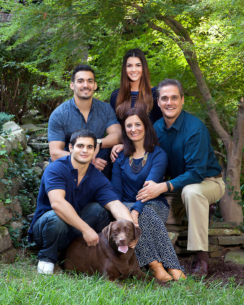 Ed DeCosta and his family in WV